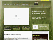 Tablet Screenshot of preciseundergroundmarking.com